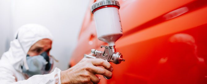 Painting classic European Cars